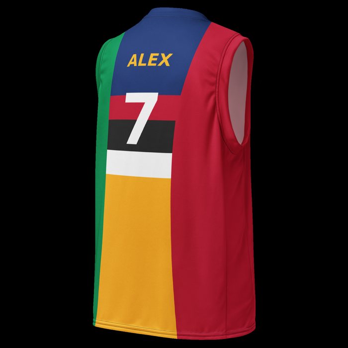 Basketball jersey, back